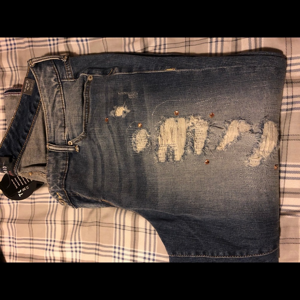 Torrid boyfriend jeans with crystals